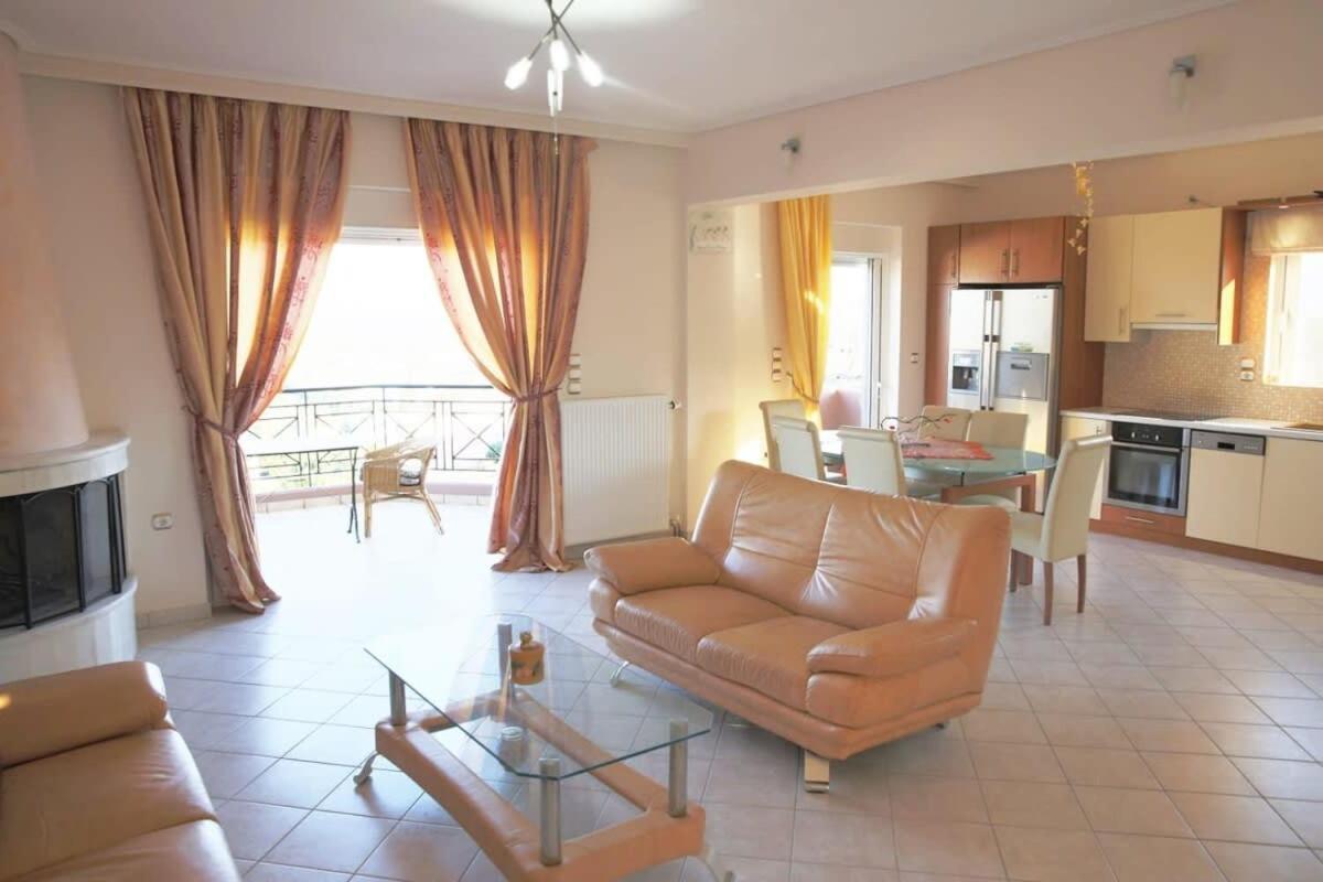 Schinias Bright Spacious Maisonette-Panoramic View Marathon  Luaran gambar